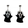 Acrylic Elegant Halloween Spider Ghost Pumpkin Cat Castle Earrings For Women