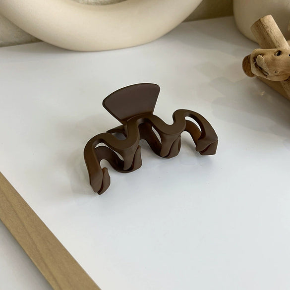 Acrylic Fashion Geometric Baking Paint Hair Clip For Unisex
