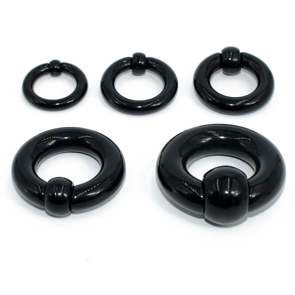 Acrylic Fashion Geometric Ring And Earrings With Polishing Treatment