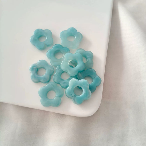 Acrylic Five Petal Flower Halo Jewelry Materials For Diy Handmade Earrings And Hair Accessories