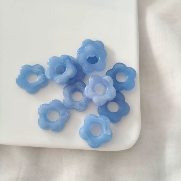 Acrylic Five Petal Flower Halo Jewelry Materials For Diy Handmade Earrings And Hair Accessories