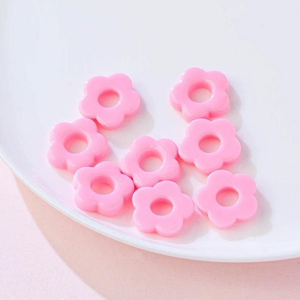 Acrylic Five Petal Flower Halo Jewelry Materials For Diy Handmade Earrings And Hair Accessories