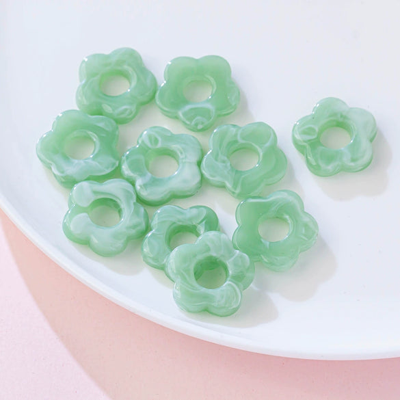 Acrylic Five Petal Flower Halo Jewelry Materials For Diy Handmade Earrings And Hair Accessories