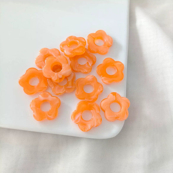 Acrylic Five Petal Flower Halo Jewelry Materials For Diy Handmade Earrings And Hair Accessories