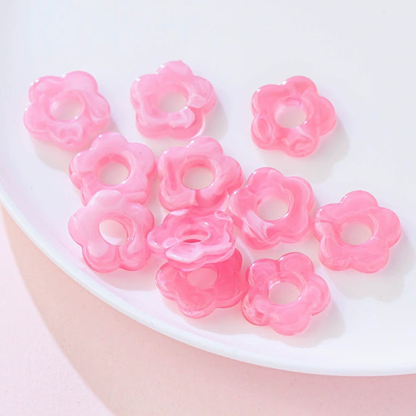 Acrylic Five Petal Flower Halo Jewelry Materials For Diy Handmade Earrings And Hair Accessories