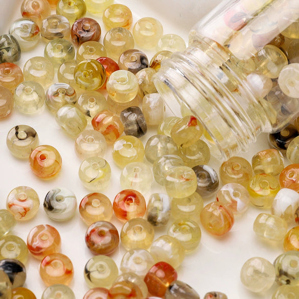 Acrylic Flat Bead Jewelry Accessories For Diy Handmade Beaded Bracelet