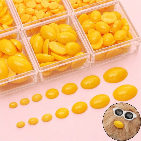 Acrylic Flat Oval Doll Eye Accessories For Handmade Plush Toys With Animal Style