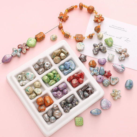 Acrylic Geometric Handmade Beads Necklace Pendant Accessories