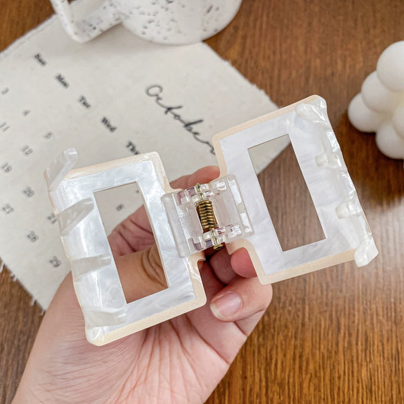Acrylic Geometric Handmade Women's Hair Grip Clip