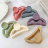 Acrylic Geometric Heart Women's Baking Paint Hair Clip