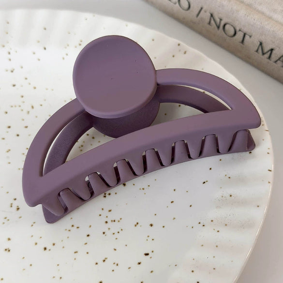 Acrylic Geometric Heart Women's Baking Paint Hair Clip