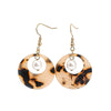 Acrylic Geometric Hoop Earrings Set With Round Or Oval Designs Versatile Unisex Statement Earrings For Women
