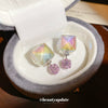 Acrylic Geometric Style Electroplated Women's Earrings