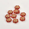 Acrylic Gold Edge Bronzing Flower Jewelry Accessories