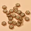 Acrylic Gold Edge Bronzing Flower Jewelry Accessories