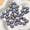 Acrylic Gold Edge Bronzing Flower Jewelry Accessories