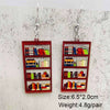 Acrylic Handmade Animal Geometric Cartoon Character Earrings For Women Book Lovers