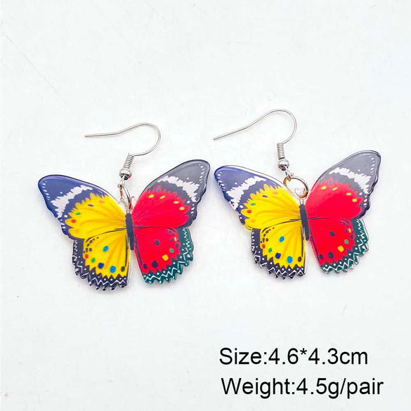 Acrylic Handmade Animal Style Earrings With Cartoon Character Geometric Zodiac Patterns