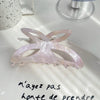 Acrylic Handmade Butterfly Hollow Hair Grab Clip For Women Small Fresh Style
