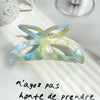 Acrylic Handmade Butterfly Hollow Hair Grab Clip For Women Small Fresh Style
