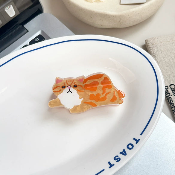 Acrylic Handmade Cute Animal Hair Clip For Women