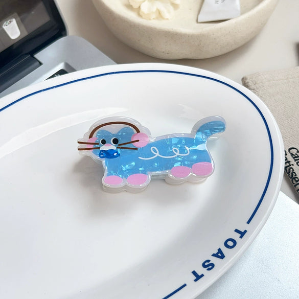 Acrylic Handmade Cute Animal Hair Clip For Women