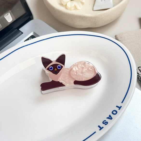 Acrylic Handmade Cute Animal Hair Clip For Women