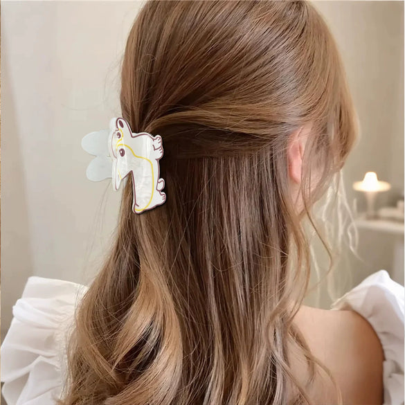 Acrylic Handmade Cute Animal Hair Clip For Women