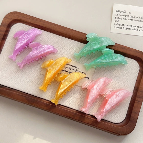 Acrylic Handmade Dolphin Hairpin For Women Lovely Style