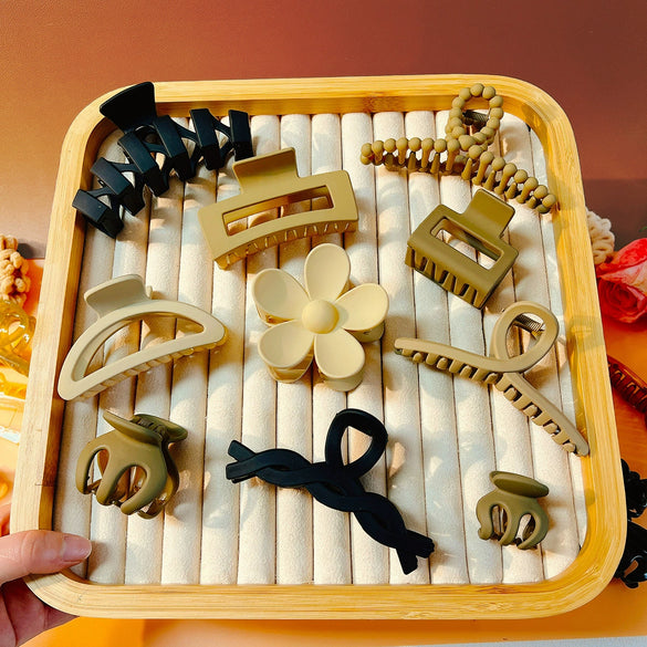Acrylic Handmade Flower Grab Clip Highend Women's Hair Accessories