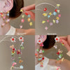 Acrylic Handmade Flower Trumpet Tassel Ear Studs For Women Summer Holiday Fashion All Match Earrings With Design Sense Niche