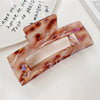 Acrylic Handmade Geometric Floating Flowers Hair Grab Clip For Women