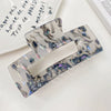 Acrylic Handmade Geometric Floating Flowers Hair Grab Clip For Women