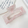 Acrylic Handmade Geometric Floating Flowers Hair Grab Clip For Women