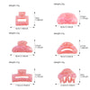 Acrylic Handmade Geometric Hair Grab Clip Fashion Elegant Headwear Accessories For Women