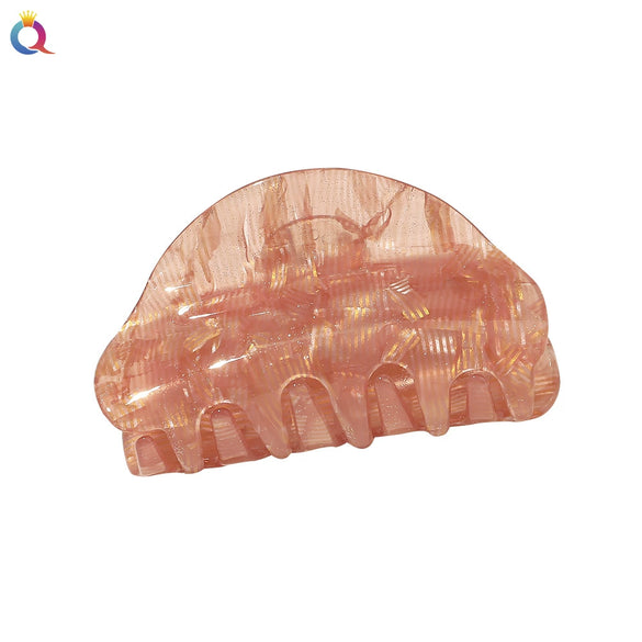 Acrylic Handmade Geometric Sequined Marble Pattern Women's Hair Clip