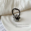 Acrylic Handmade Hair Accessories With Ink Pattern High Elasticity And Flower Design