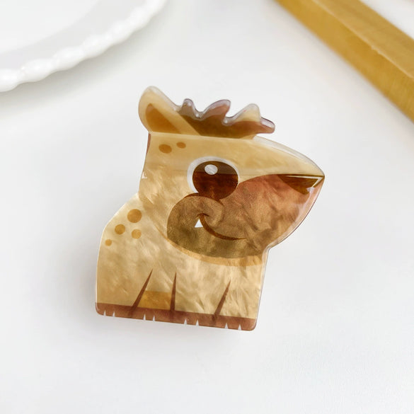Acrylic Handmade Heart Animal Style Girls Hair Accessories