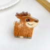 Acrylic Handmade Heart Animal Style Girls Hair Accessories