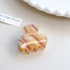 Acrylic Handmade Small Grab Hair Clip Natural Style Blocks Design
