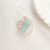 Acrylic Handmade Small Grab Hair Clip Natural Style Blocks Design