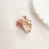 Acrylic Handmade Small Grab Hair Clip Natural Style Blocks Design