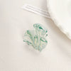 Acrylic Handmade Small Grab Hair Clip Natural Style Blocks Design