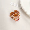 Acrylic Handmade Small Grab Hair Clip Natural Style Blocks Design