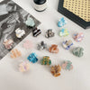 Acrylic Handmade Small Grab Hair Clip Natural Style Blocks Design