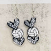 Acrylic Handmade Sports Earrings With Leopard Print Football Basketball Heart Cartoon Characters Ushape Geometric Letters Numbers Text Patterns For Women