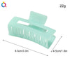 Acrylic Handmade Square Hair Grip Ball Head Shark Clip Women's Hair Accessories