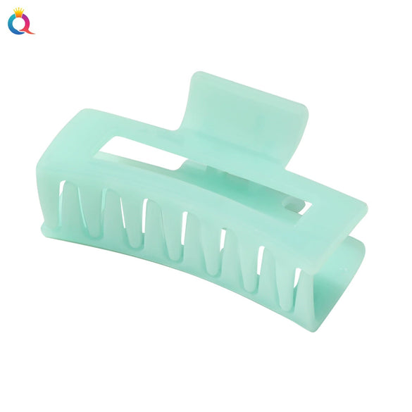 Acrylic Handmade Square Hair Grip Ball Head Shark Clip Women's Hair Accessories