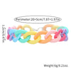 Acrylic Handmade Unisex Geometric Cartoon Dopamine Style Bracelet