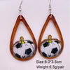 Acrylic Handmade Ushaped Leopard Print Geometric Women's Earrings